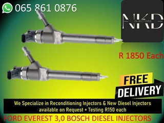 Ford Everest 3.0 diesel injectors for sale.