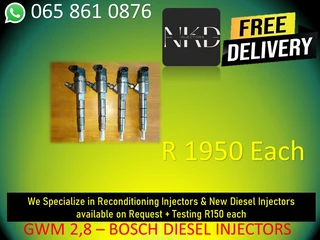 Gwm 2.8 Diesel Injectors For Sale