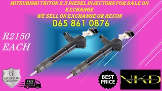 Mitsubishi Triton 2.5 Diesel Injectors For Sale On Exchange Or To Recon With Warranty