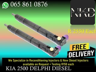 Kia 2500 Diesel Injectors For Sale Or To Recon