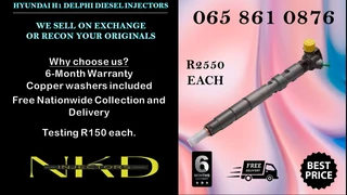 Hyundai H1 Diesel Injectors For Sale On Exchange Or Recon With Test Reports