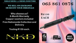 Nissan Micra Diesel Injectors For Sale O Exchange Or Recon