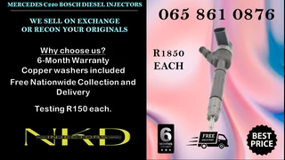 Mercedes C220 Bosch Injectors For Sale