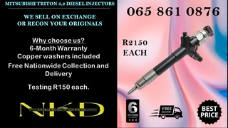 Mitsubishi Triton diesel injectors for sale or recon