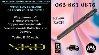 Mercedes C220 Diesel Injectors For Sale Or Recon
