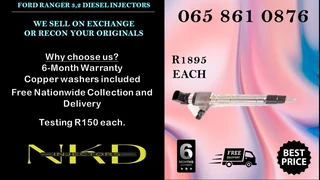 Ford Ranger 3.2 Injectors For Sale On Exchange Or Recon