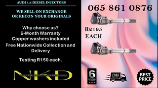 Audi Diesel Injectors For Sale Or Recon