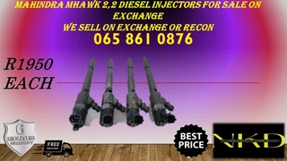 Mahindra Mhawk 2.2 Diesel Injectors For Sale On Exchange Or To Recon With Warranty