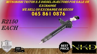 Mitsubishi Triton 2.5 Diesel Injectors For Sale On Exchange Or To Recon With Warranty