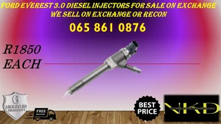 Ford Everest (3.0/bt50) Diesel Injectors For Sale On Exchange With Warranty