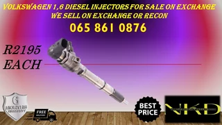 Volkswagen 1.6 Diesel Injectors For Sale On Exchange Or To Recon With Warranty
