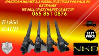 Mahindra Mhawk 2.2 Diesel Injectors For Sale On Exchaneg Or To Recon With Warranty