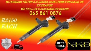Mitsubishi Triton 2.5 Diesel Injectors For Sale On Exchange Or Ot Recon With Warranty