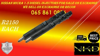 Nissan Micra 1.5 Diesel Injectors For Sale On Echange With 6 Months Warranty