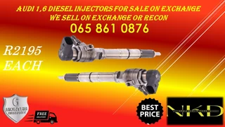 Audi 1.6 Diesel Injectors For Sale On Exchange Or To Recon