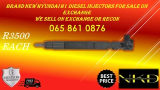 New Hyundai H1 Diesel Injectors For Sale On Exchange Or To Recon With Warranty