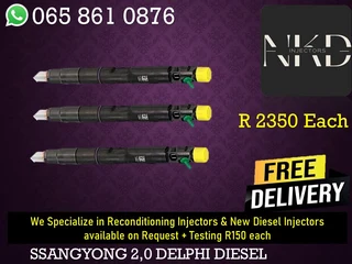 Ssangyong 2.0 Diesel Injectors For Sale On Exchange With 6 Months Warranty