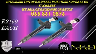 Mitsubishi Triton 2.5 Diesel Injectors For Sale On Exchange Or To Recon With Warranty