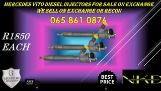 Meredes Benz Vito Diesel Injectors For Sale Or To Recon