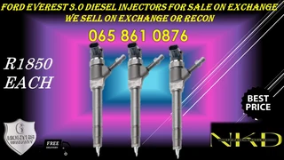 Ford Everest (3.0/bt50) Diesel Injectors For Sale On Exchange Or To Recon With Warranty