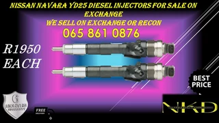Nissan Navara Yd25 Diesel Injectors For Sale On Exchaneg With 6 Months Warranty