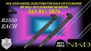 Kia 2500 Diesel Injectors For Sale Or To Recon