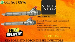 Kia Sorento Diesel Injectors For Sale On Exchange Or Recon With Warranty