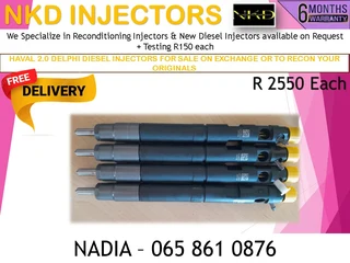Haval 2.0 Delphi Diesel Injectors For Sale On Exchaneg Or To Recon With Warranty