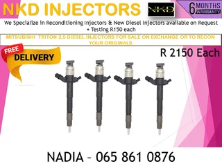 Mitsubishi Triton 2.5 Diesel Injectors For Sale Or To Recon