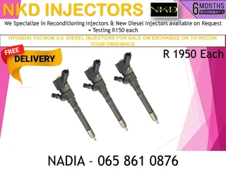 Hyundai Tuscon 2l Diesel Injectors For Sale Or To Recon