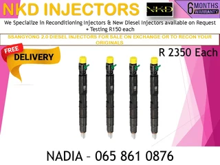 Ssangyong 2l Diesel Injectors For Sale On Exchange With 6 Months Warranty