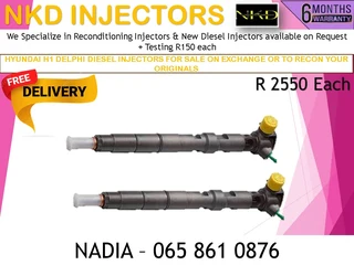 Hyundai H1 (delphi) Diesel Injectors For Sale On Exchange With 6 Months Warranty