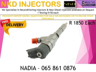 Peugoet Expert Diesel Injectors For Sale On Exchange Or To Recon