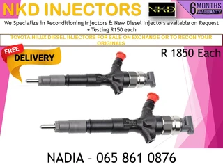 Toyota Hilux Diesel Injectors For Sale On Exchange With 6 Months Warranty