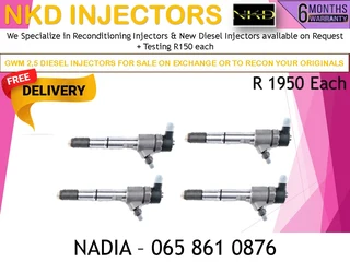 Gwm 2.5l Diesel Injectors For Sale On Exchange Or To Recon