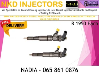 Bmw E46 320d Diesel Injectors For Sale On Exchange Or To Recon With Warranty