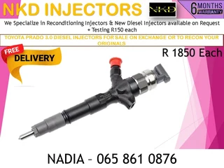 Toyota Prado Diesel Injectors For Sale Or To Recon
