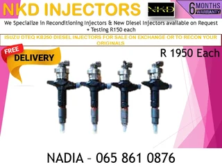 Isuzu Dteq Kb250 Diesel Injectors For Sale On Exchange Or To Recon With Waranty
