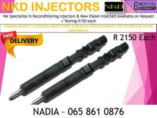 Nissan Micra 1.5 Diesel Injectors For Sale On Exchange Or To Recon With Warranty