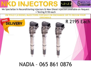 Vw/polo 1.6 Diesel Injectors For Sale On Exchange With 6 Months Warranty