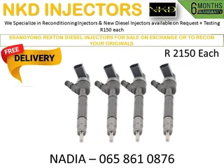 Ssangyong Rexton Diesel Injectors For Sale On Exchnage Or To Recon