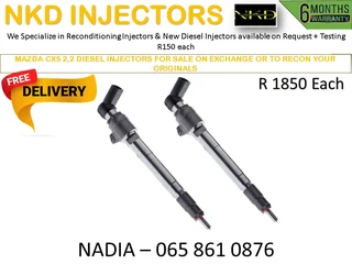 Mazda Cx5 2.2 Bk Diesel Injectors For Sale On Exchange Or To Recon