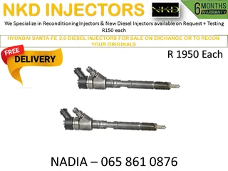 Hyundai Santa Fe 2l Diesel Injectors For Sale On Exchange Or To Recon With Warranty