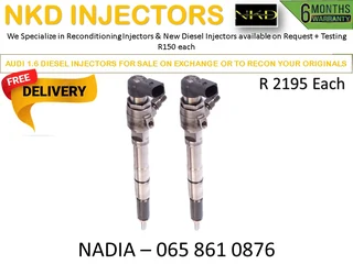 Audi 1.6 Diesel Injectors For Sale Or To Recon