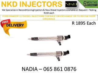 Ford Ranger 2.2 Diesel Injectors For Sale On Exchange Or To Recon With Warranty