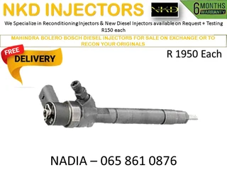 Mahindra Bolero Diesel Injectors For Sale Or To Recon