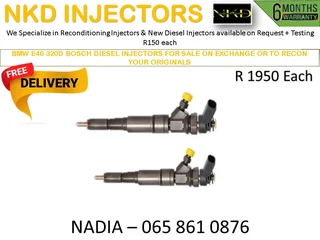 Bmw E46 320d Diesel Injectors For Sale On Exchange Or To Recon With Warranty