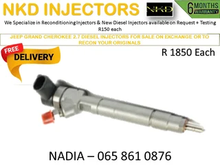 Jeep Grand Cherokee 2.7 Diesel Injectors For Sale On Exchange With 6 Months Warranty