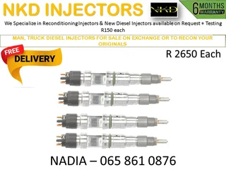 MAN TRUCK DIESEL INJECTORS FOR SALE OR TO RECON