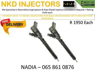 Hyundai Getz Diesel Injectors For Sale Or To Recon